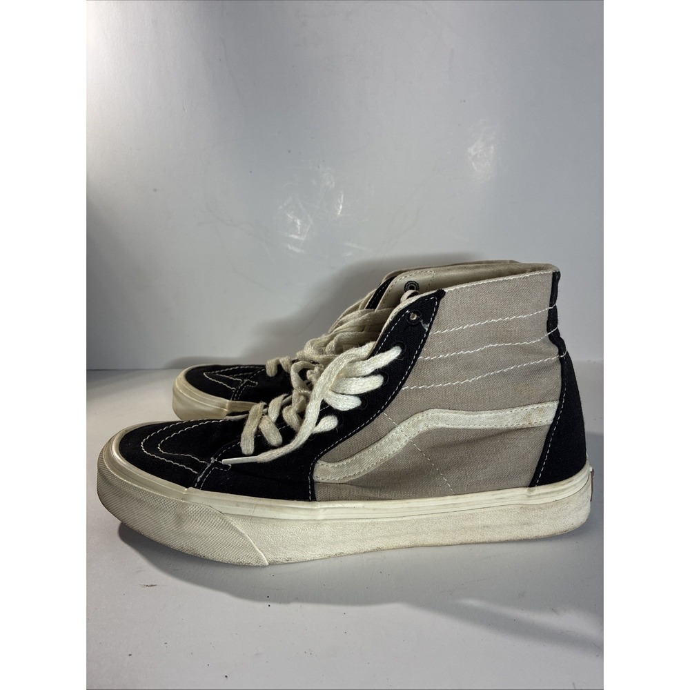 VANS Sk8-Hi Tapered Black And Gray Eco Theory Size 9.5 Men's Lace Up canvas